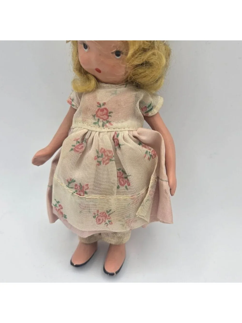 Antique Nancy Ann Story Book Doll Bisque Pudgy Blonde